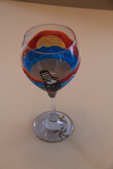 Beach Wine Glass